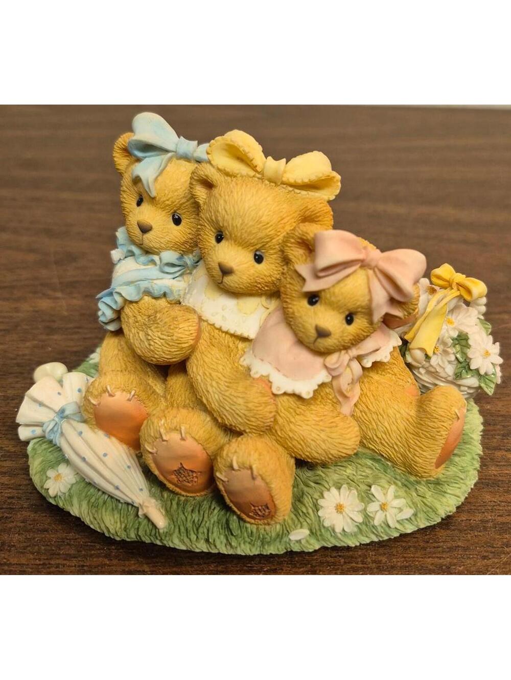 Cherished Teddies Danielle, Sabrina & Tiffany Three Girls Triple Figurine